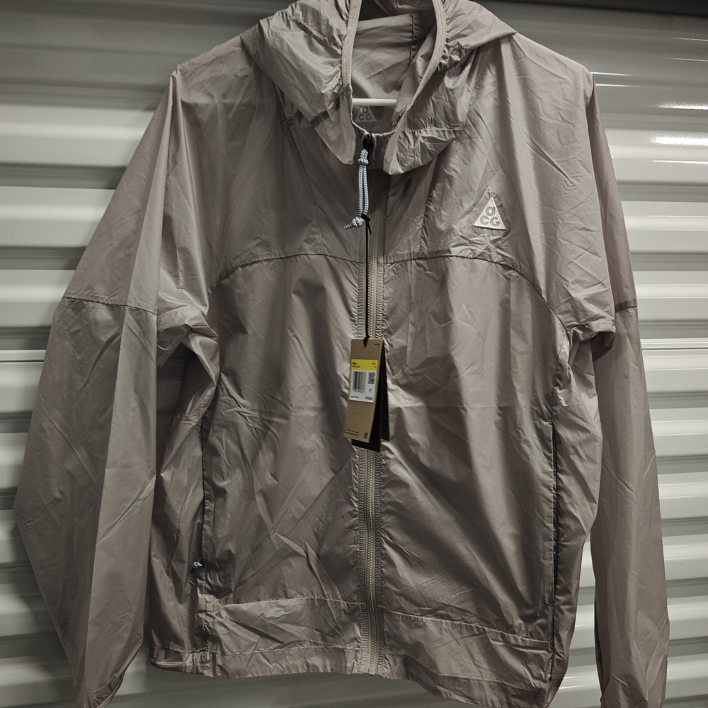 Nike ACG Cinder Cone Windproof Jacket DB0978-009 Grey White Men’s Size S NWT
